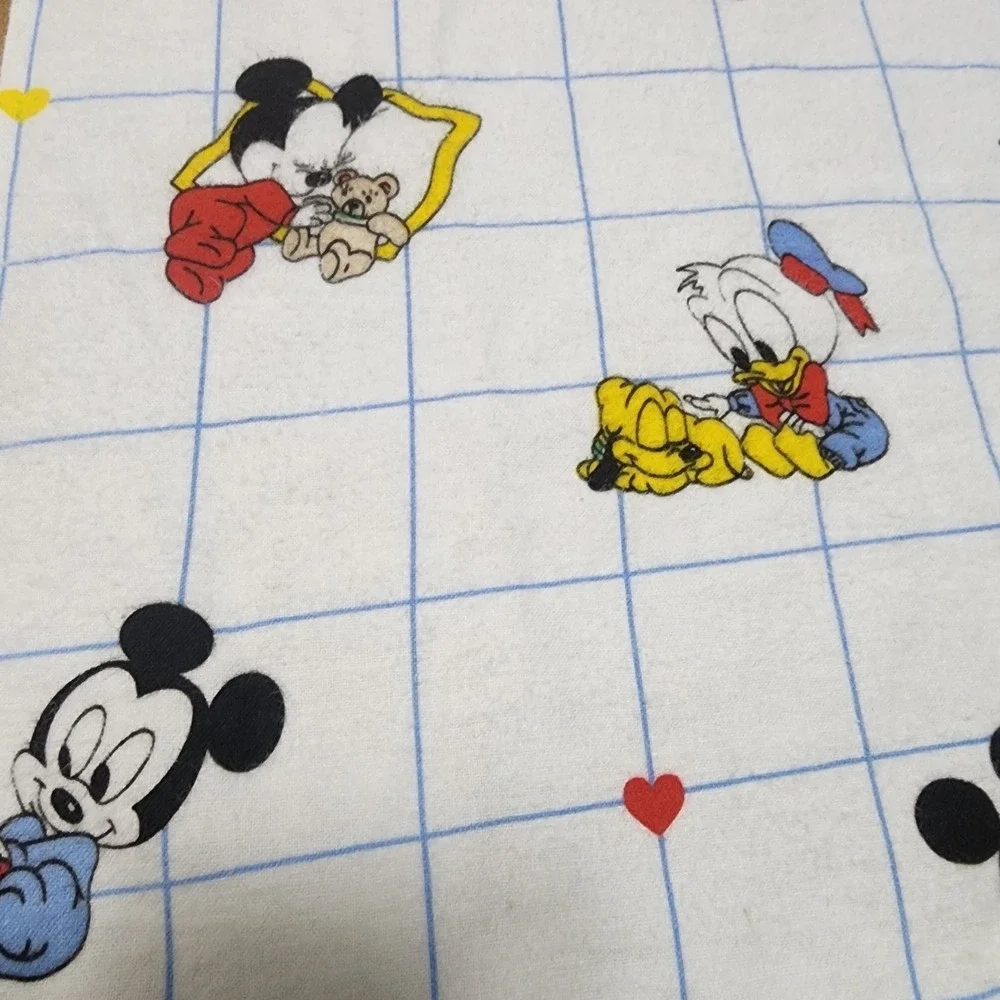 Vintage Dundee Disney Babies Receiving Blanket Primary Colors